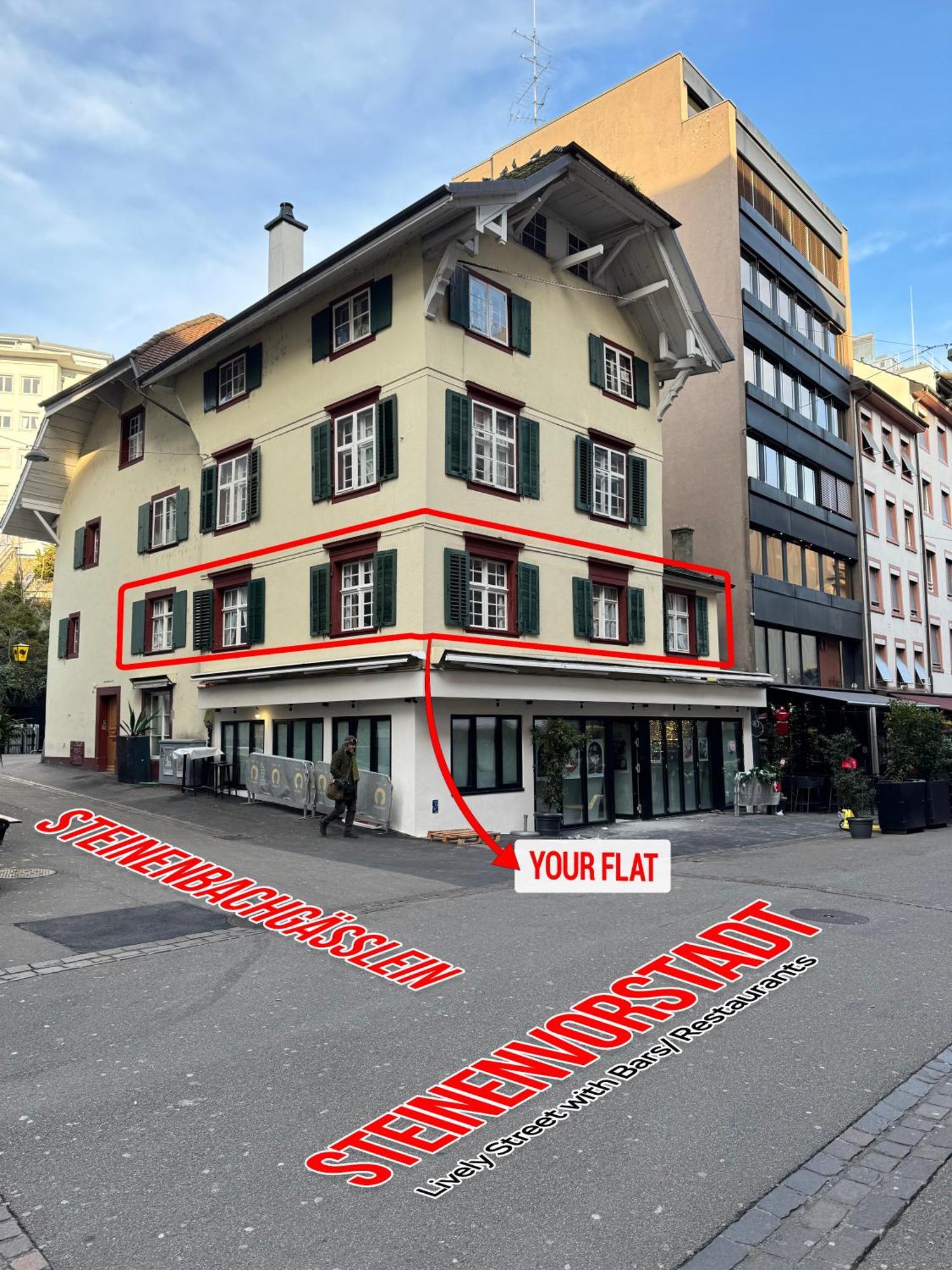 Cozy City Center, 4 Bedroom- 120Sq, 5Min Walk To Main Station バーゼル エクステリア 写真